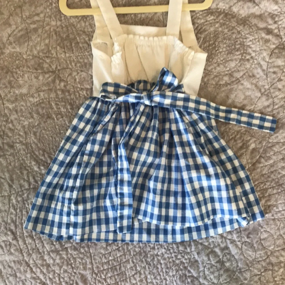 Vintage Blue Gingham Dress and Jacket ca. 1985 - Picture 3 of 7